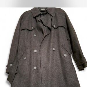 Dolce & Gabbana Italian Wool Trench Coat — Luxury Classic